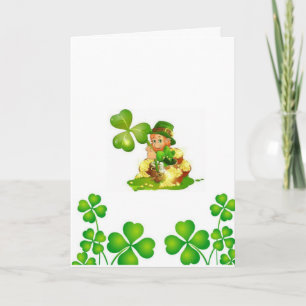 Saint patrick's day-hälsningskort kort