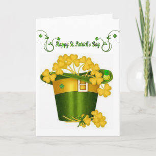 Saint patrick's day-hälsningskort kort