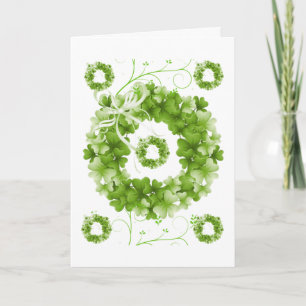 Saint patrick's day-hälsningskort kort