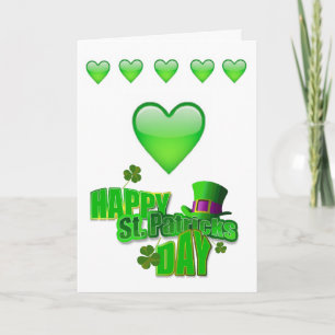 Saint patrick's day-hälsningskort kort