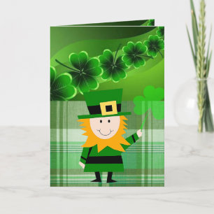 Saint patrick's day-hälsningskort kort