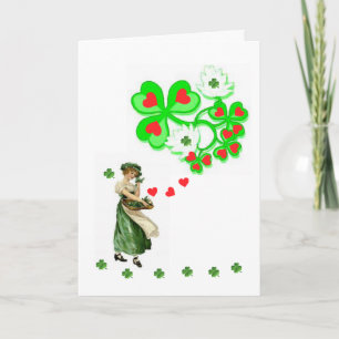 Saint patrick's day-hälsningskort kort