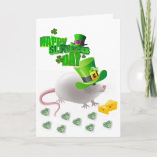 Saint patrick's day-hälsningskort kort