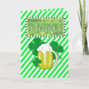 Saint patrick's day-hälsningskort kort