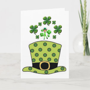 Saint patrick's day-hälsningskort kort