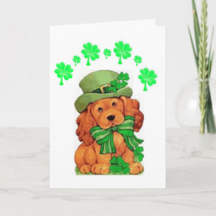 Saint patrick's day-hälsningskort kort