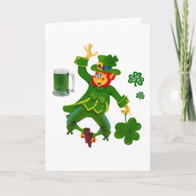 Saint patrick's day-hälsningskort kort (Framsida)