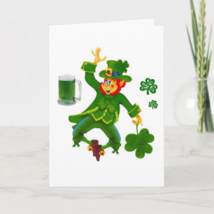 Saint patrick's day-hälsningskort kort