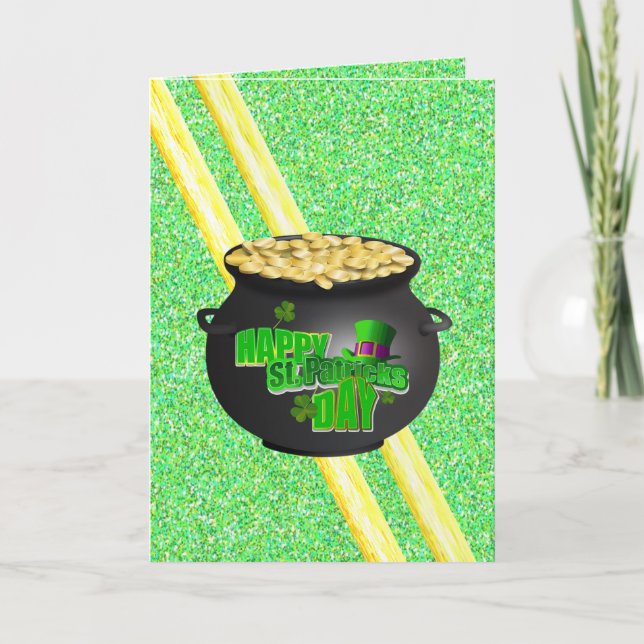 Saint patrick's day-hälsningskort kort (Framsida)