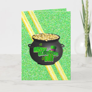 Saint patrick's day-hälsningskort kort