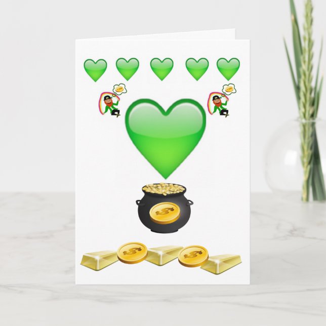 Saint patrick's day-hälsningskort kort (Framsida)