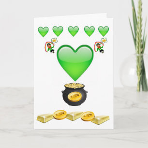 Saint patrick's day-hälsningskort kort