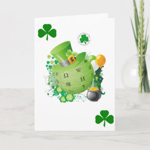 Saint patrick's day-hälsningskort kort