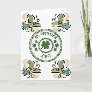 Saint patrick's day-hälsningskort kort