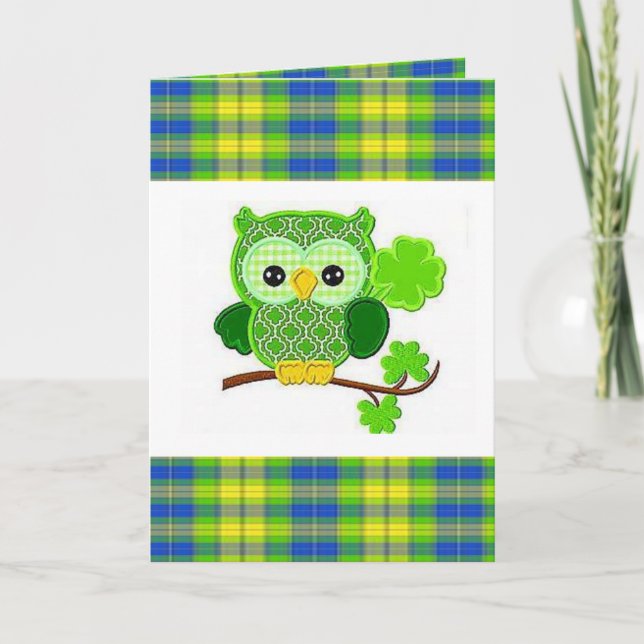 Saint patrick's day-hälsningskort kort (Framsida)