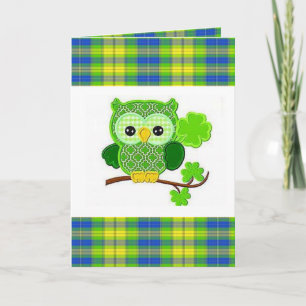 Saint patrick's day-hälsningskort kort