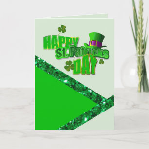 Saint patrick's day-hälsningskort kort