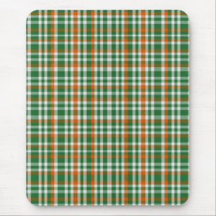 Saint patrick's day Ireland Flagga färgad gingham Musmatta