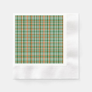 Saint patrick's day Ireland Flagga färgad gingham Pappersservett