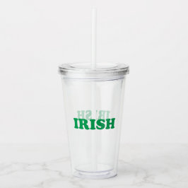 Saint patrick's day Irish Grönt brev clear Take Away Mugg