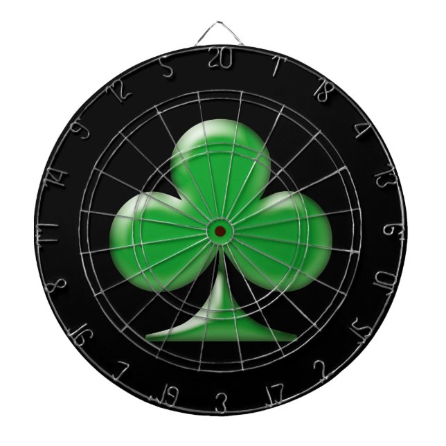 Saint patrick's day Irish Grönt Klöver Shamrock Darttavla (Framsidan)