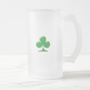 Saint patrick's day Irish Grönt Klöver Shamrock Frostat Ölglas