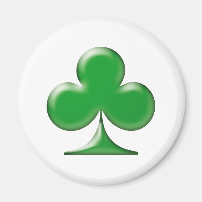 Saint patrick's day Irish Grönt Klöver Shamrock Magnet (Framsidan)