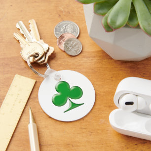 Saint patrick's day Irish Grönt Klöver Shamrock Nyckelring