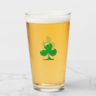 Saint patrick's day Irish Grönt Klöver Symbol Beer Glaskopp