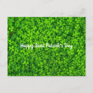 Saint patrick's day Irish Grönt Shamrock Vykort