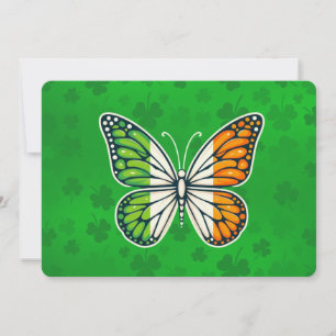 Saint Patrick's Day irländsk fjäril Julkort