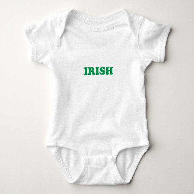 Saint Patrick's Day irländska grönt vitt T Shirt (Framsida)