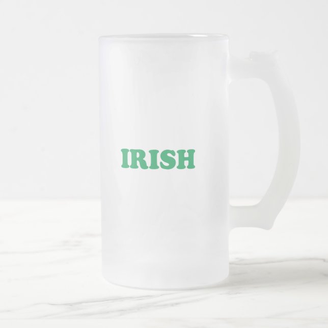 Saint patrick's day Irländska Grönten brev Frostat Ölglas (Höger)