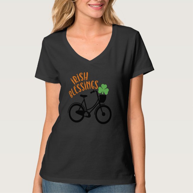 Saint Patrick's Day Irländska välsignelser Lucky C T Shirt (Framsida)