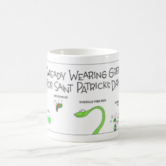 Saint patrick's day kaffemugg