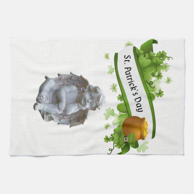 Saint patrick's day Kitchen Hand Towel Angel Kökshandduk (Horisontell)
