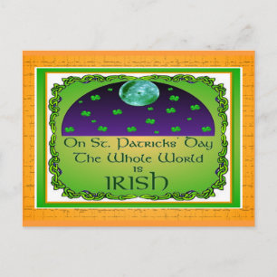 Saint Patricks Day-kort Vykort