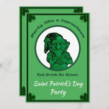 Saint patrick's day Leprechan Party Inbjudan