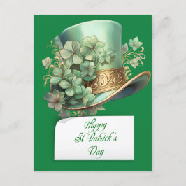 Saint patrick's day Leprechaun Hat Helg Vykort