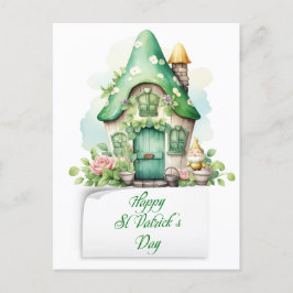 Saint patrick's day Leprechaun House Helg Vykort