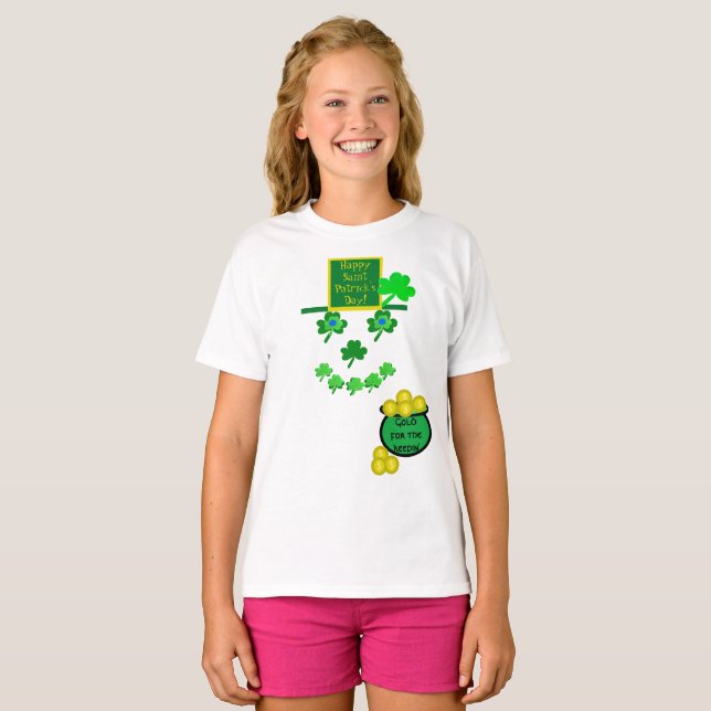 Saint patrick's day Leprechaun Humor T-Shirt (Hel framsida)