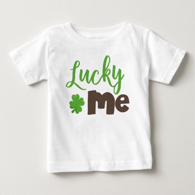 Saint patrick's day, Lucky Klöver, Lucky Me T Shirt (Framsida)