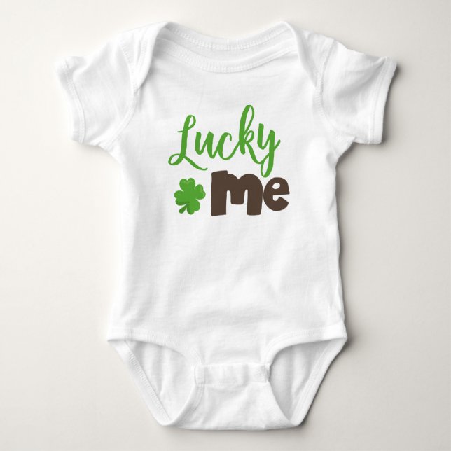 Saint patrick's day, Lucky Klöver, Lucky Me T Shirt (Framsida)