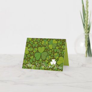 Saint patrick's day Lucky Klöver Shamrock Irish Kort