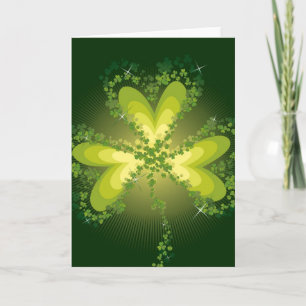 Saint patrick's day Lucky Klöver Shamrock Irish Kort