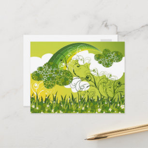 Saint patrick's day Lucky Klöver Shamrock Irish Vykort