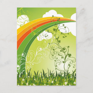 Saint patrick's day Lucky Klöver Shamrock Irish Vykort