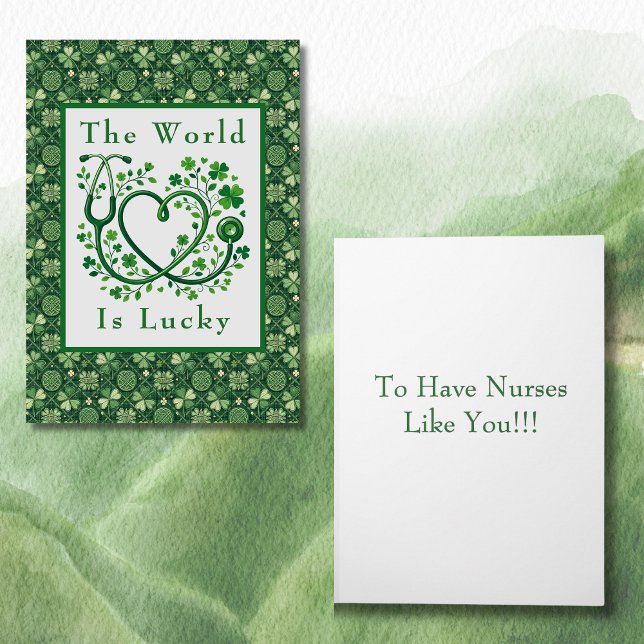 Saint Patrick's Day Lucky to Have Nurses Like You Kort (Skapare uppladdad)