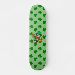 Saint patrick's day mini skateboard bräda 18,5 cm