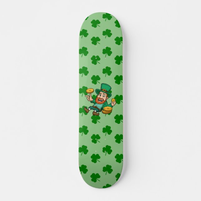 Saint patrick's day mini skateboard bräda 18,5 cm (Framsida)